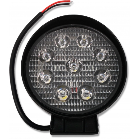 REFLEKTOR LAMPA ROBOCZA LED OKRĄGŁA 12-24V 27W